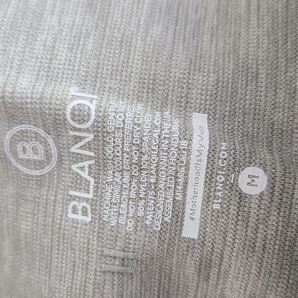 Blanqi Sport Support Hipster Contour Leggings Maternity Postpartum Gray Medium - Picture 5 of 6